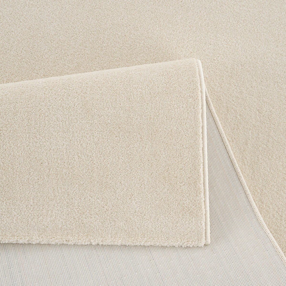 WEBTEPPICH 120/170 cm Uni Creme  - Creme, LIFESTYLE, Kunststoff/Textil (120/170cm) - Novel