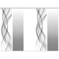 FLÄCHENVORHANG FERROLA, 5-TLG. in Grau blickdicht  - Grau, Basics, Textil (60/245cm)