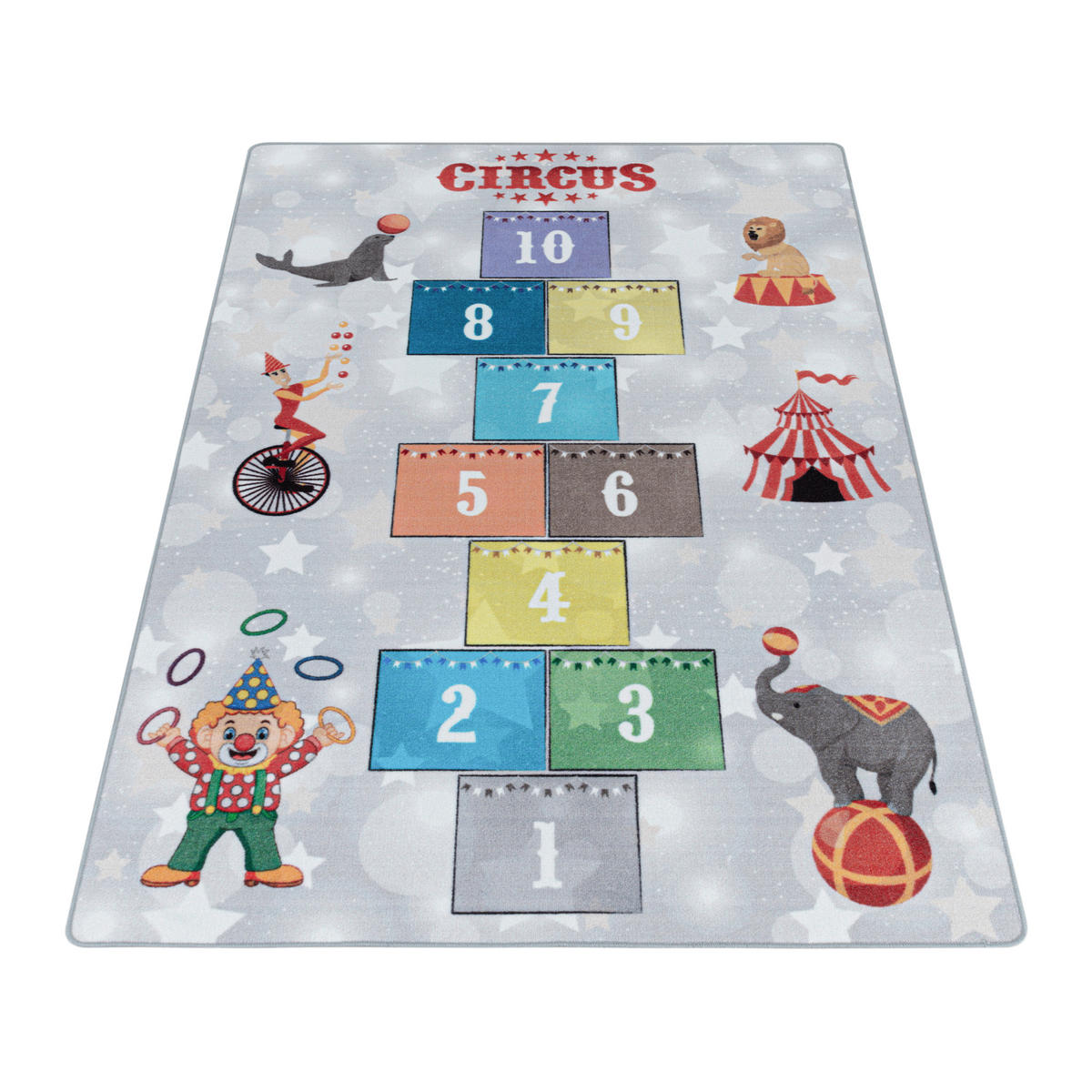 SPIELTEPPICH 100/150 cm Play 2909 grau  - Grau, Trend, Kunststoff/Textil (100/150cm)