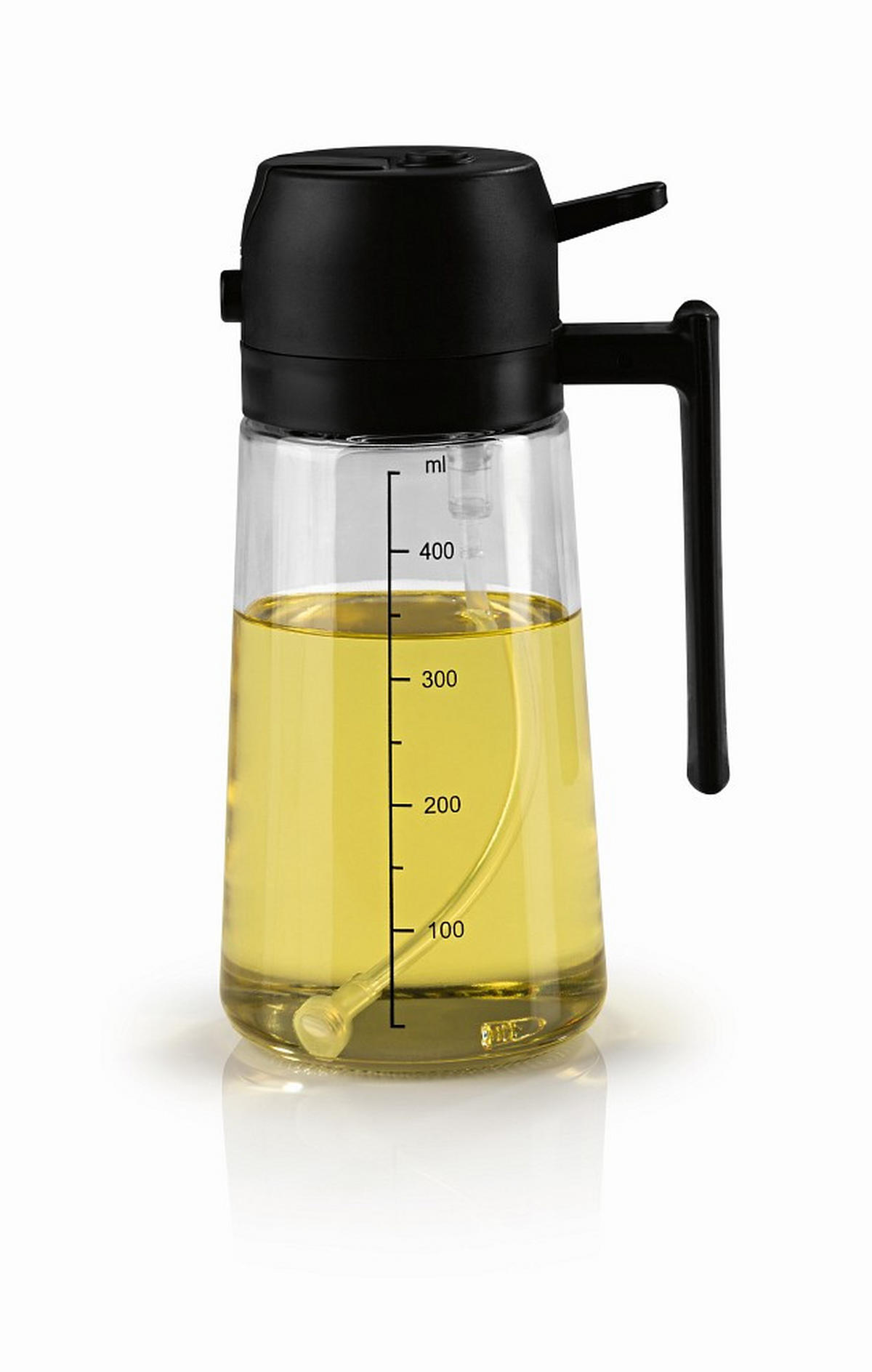 ÖLSPRÜHER - Transparent/Schwarz, Basics, Glas/Kunststoff - GOURMETMAXX