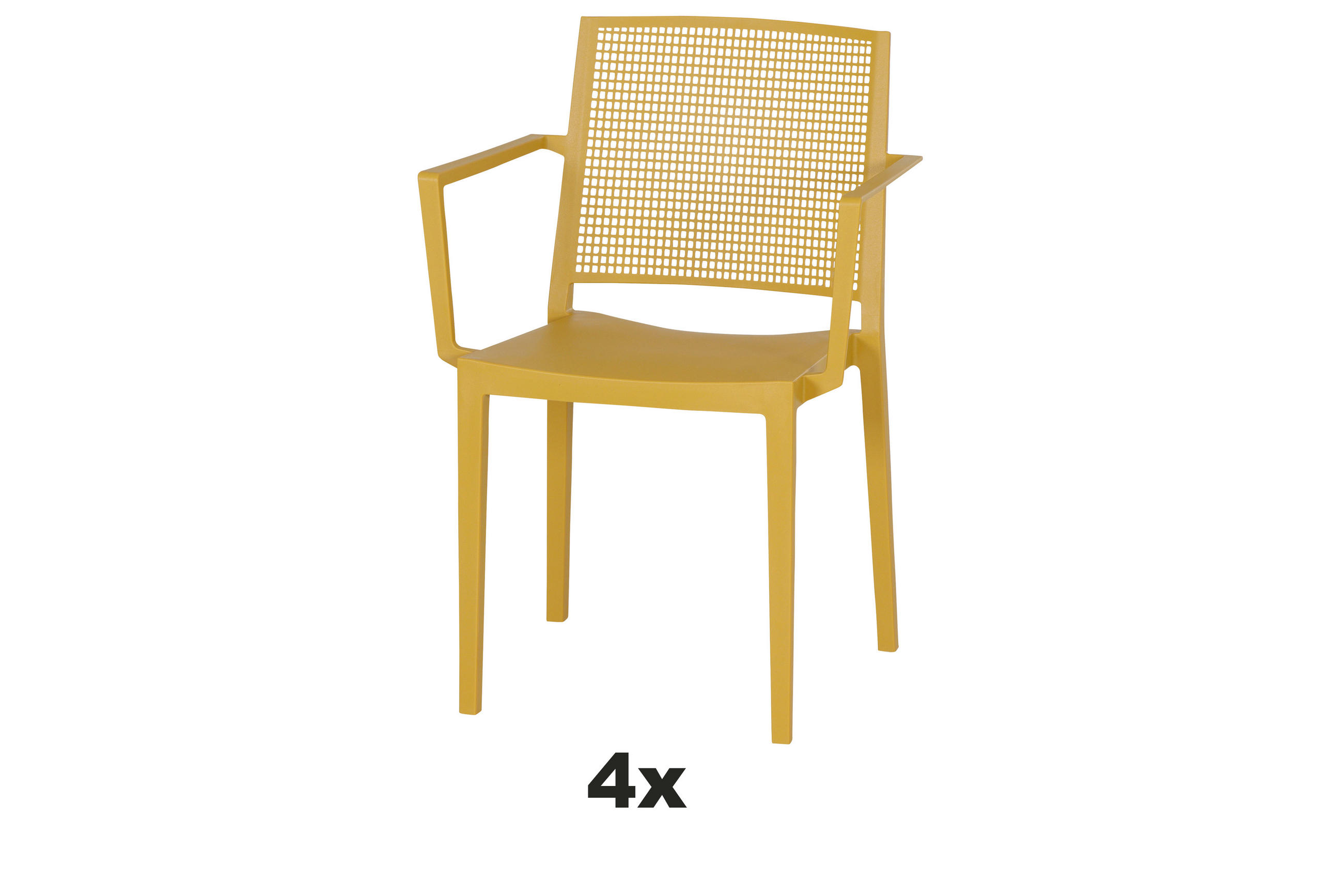 STAPELSTUHL Gelb  - Gelb, Basics, Kunststoff (46/80/56cm) - Siena Garden