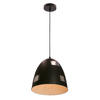 PENDELLEUCHTE Patch 29/135 cm   - Chromfarben/Schwarz, Design, Metall (29/135cm)