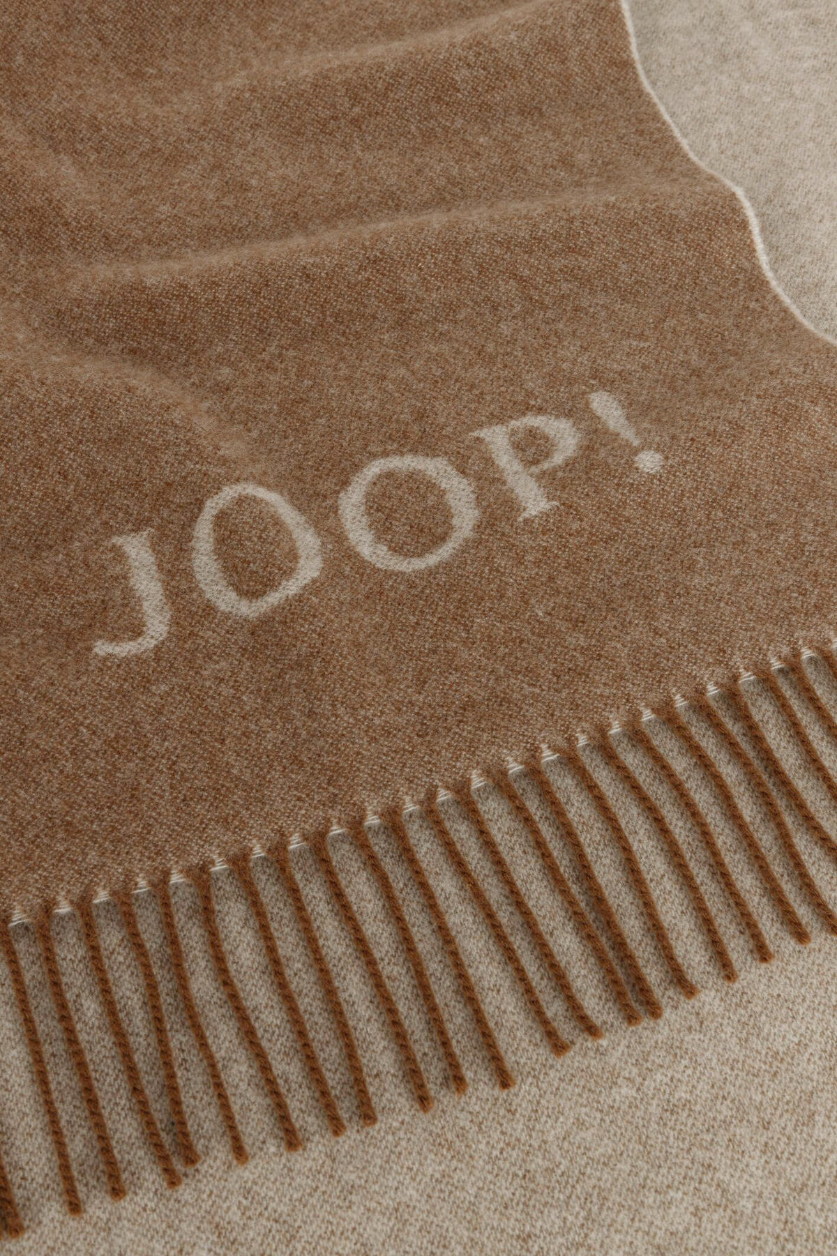 PLÉD, vlna, 130/180 cm - světle hnědá, Basics, textil (130/180cm) - Joop!