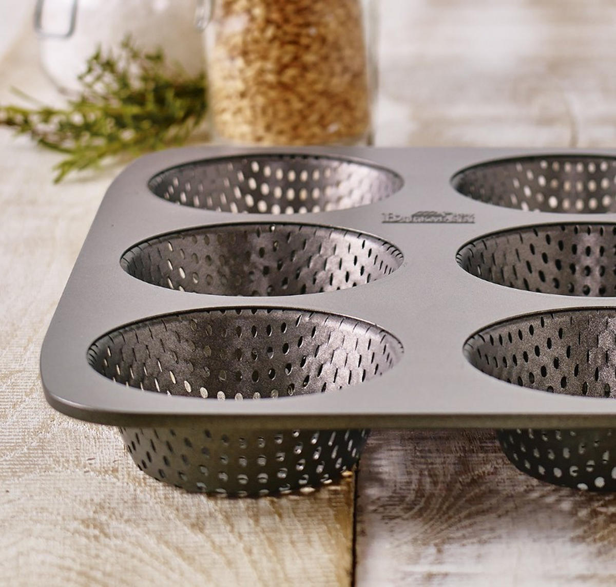 BRÖTCHENBLECH MIT REZEPTEN - Anthrazit, KONVENTIONELL, Metall (32/3/30cm) - Birkmann