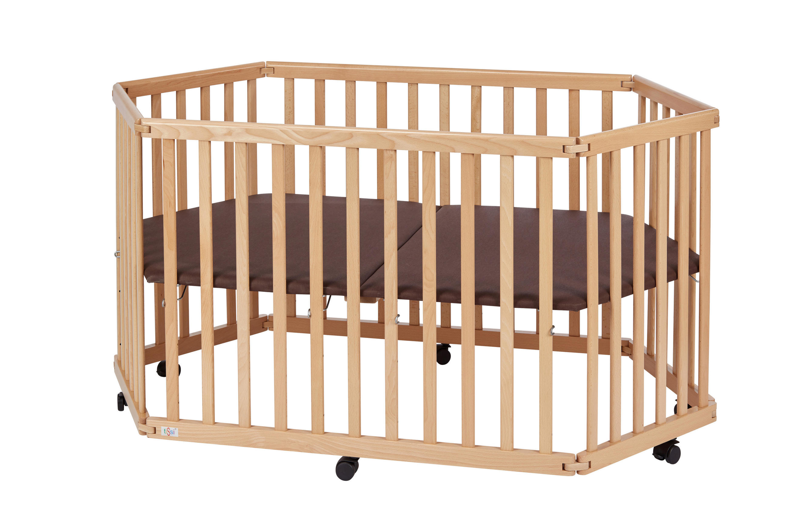 LAUFGITTER Lies   - Buchefarben, Basics, Holz (86/138/75cm) - tiSsi