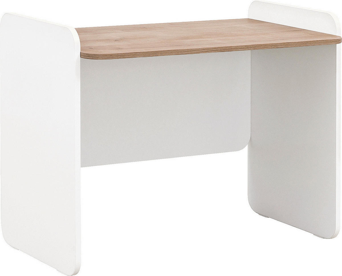 COMODĂ 85/94/51 cm  - alb/culoare lemn stejar, Modern, material pe bază de lemn (85/94/51cm) - Cilek