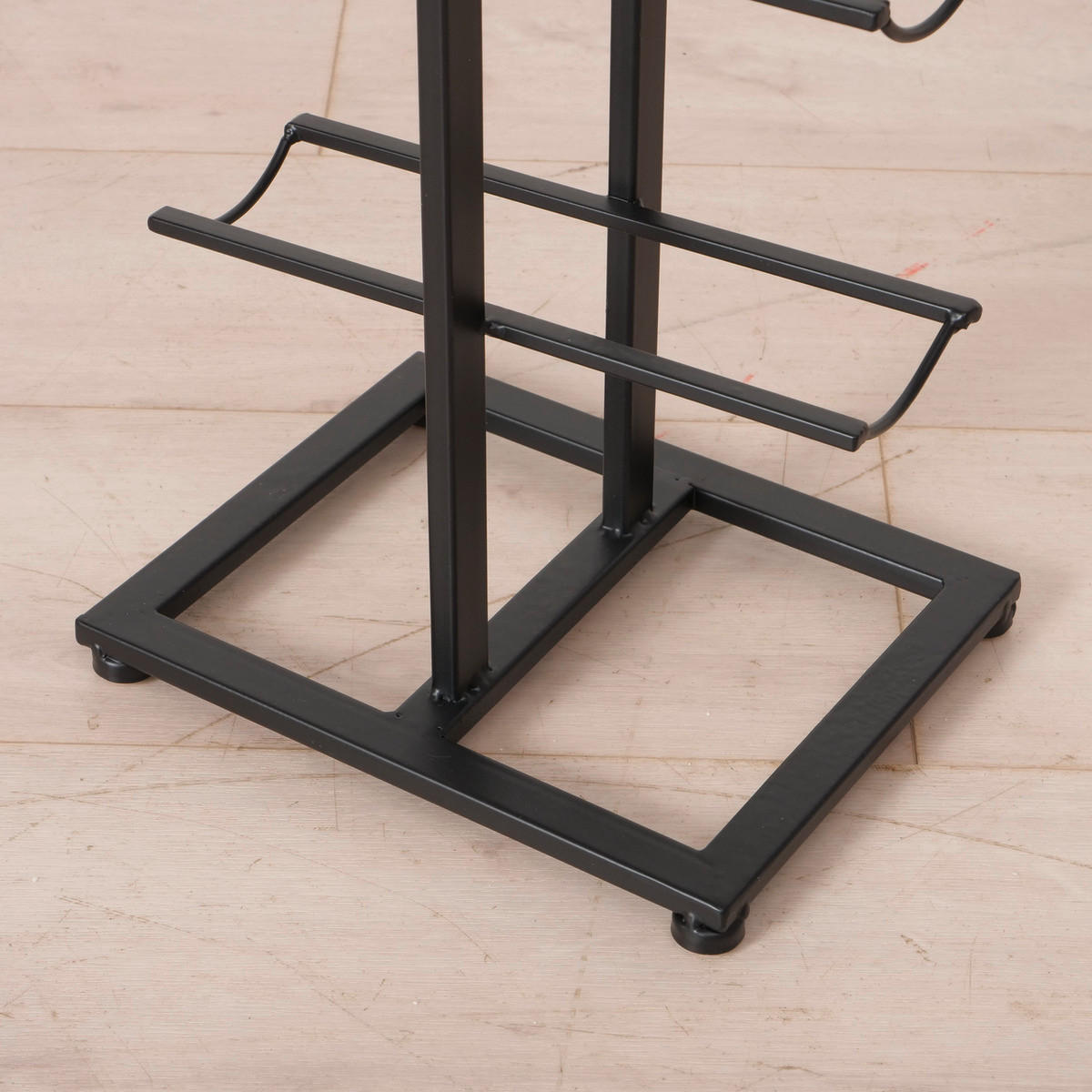 REGÁL NA VÍNO - čierna, Basics, kov (20/25/91cm) - Boltze Home