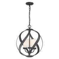 AUSSENHÄNGELEUCHTE - Schwarz, Konventionell, Glas/Metall (40.7/56.4cm) - Elstead Lighting