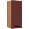 KÜCHENOBERSCHRANK 30/72/35 cm  in Rot, Eichefarben  - Eichefarben/Rot, MODERN, Holzwerkstoff/Metall (30/72/35cm) - Nobilia