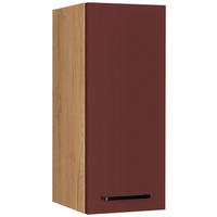 KÜCHENOBERSCHRANK 30/72/35 cm  in Rot, Eichefarben  - Eichefarben/Rot, MODERN, Holzwerkstoff/Metall (30/72/35cm) - Nobilia
