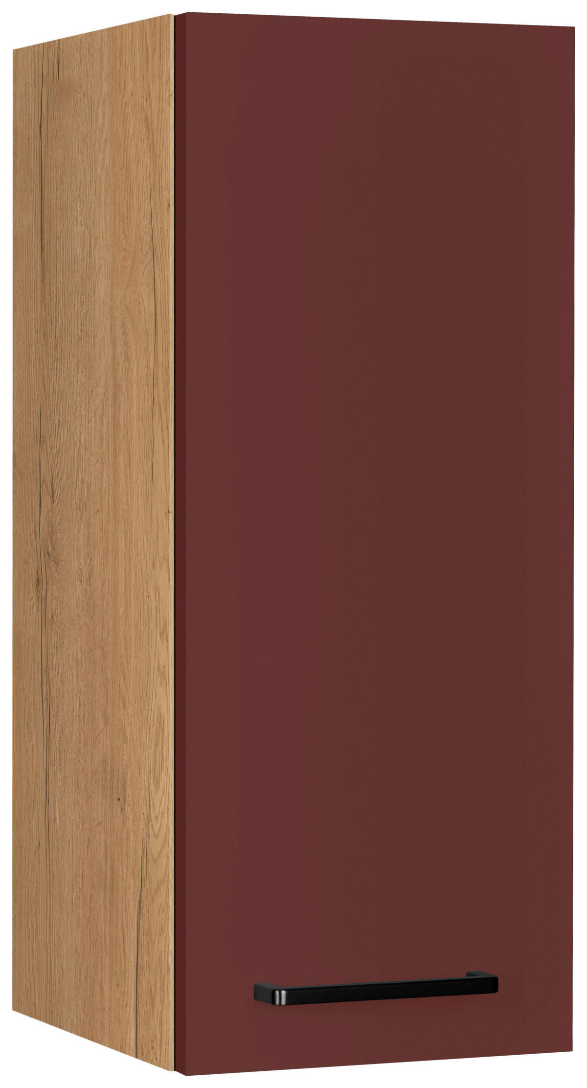 KÜCHENOBERSCHRANK 30/72/35 cm  in Rot, Eichefarben  - Eichefarben/Rot, MODERN, Holzwerkstoff/Metall (30/72/35cm) - Nobilia