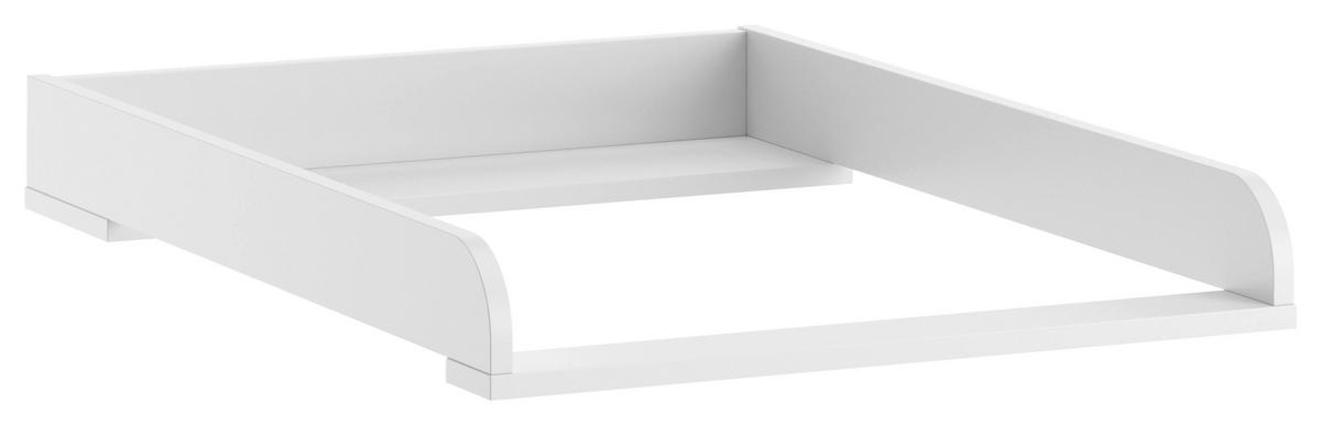 WICKELAUFSATZ  - Weiß, MODERN, Holzwerkstoff (58,6/9,6/81cm) - MID.YOU