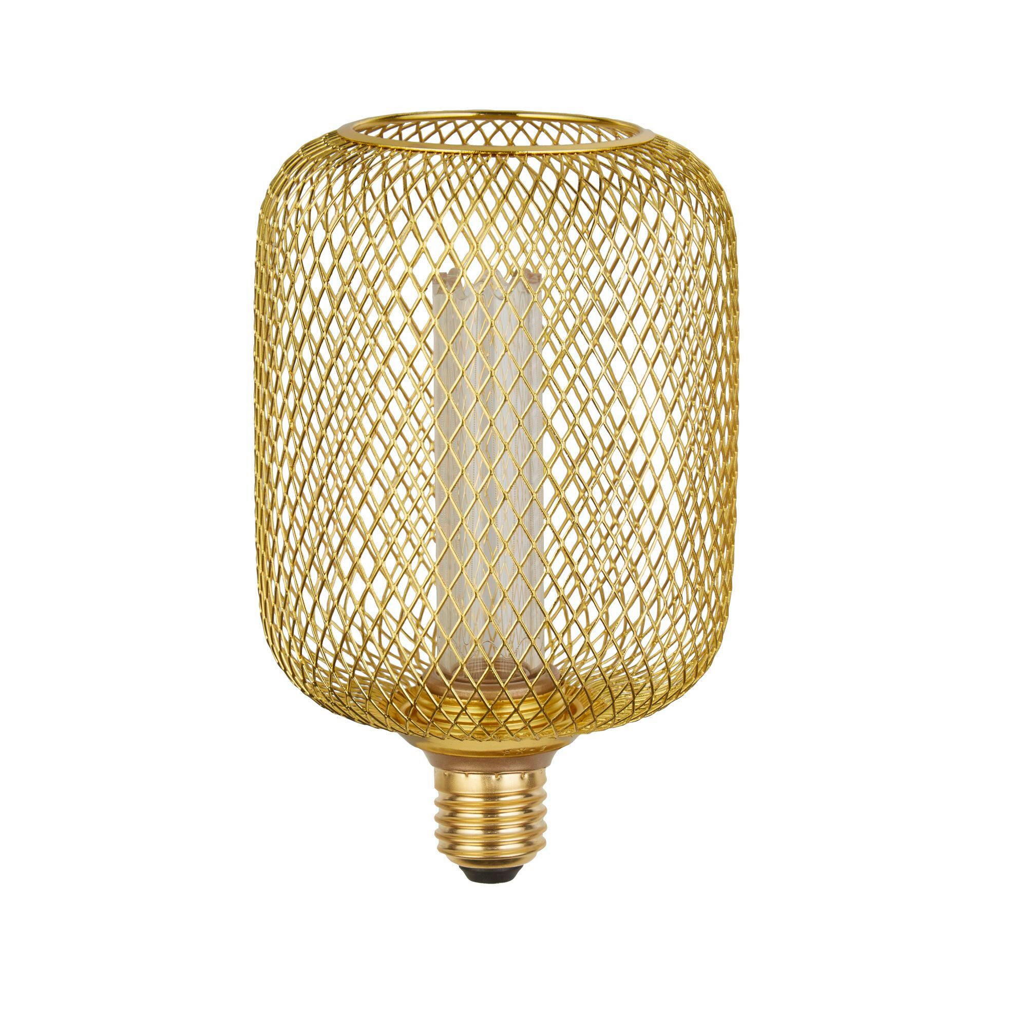 LED-LEUCHTMITTEL   E27 120 lm  - Goldfarben, Basics, Glas/Metall (10/17cm)