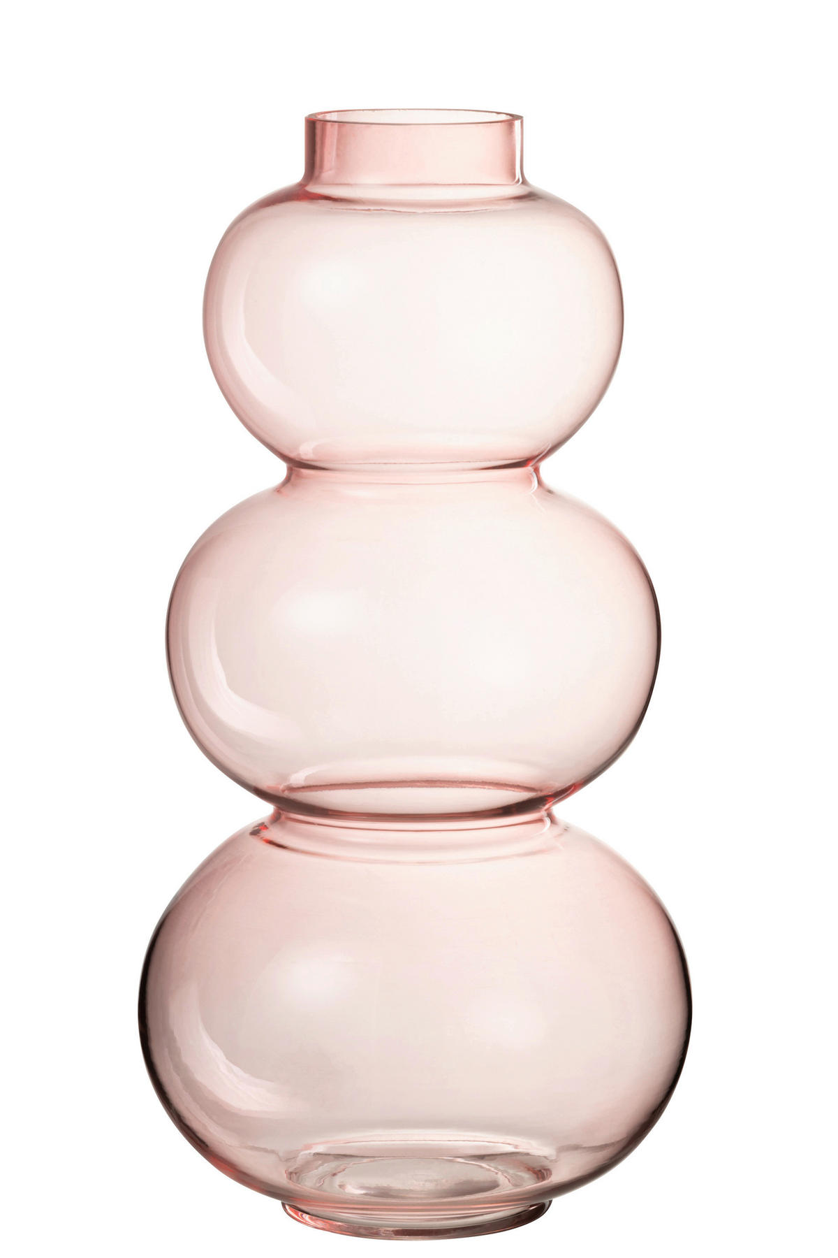 DEKOVASE  - Hellrosa, Romantik / Landhaus, Glas (18,5/18,5/36cm) - Ambia Home