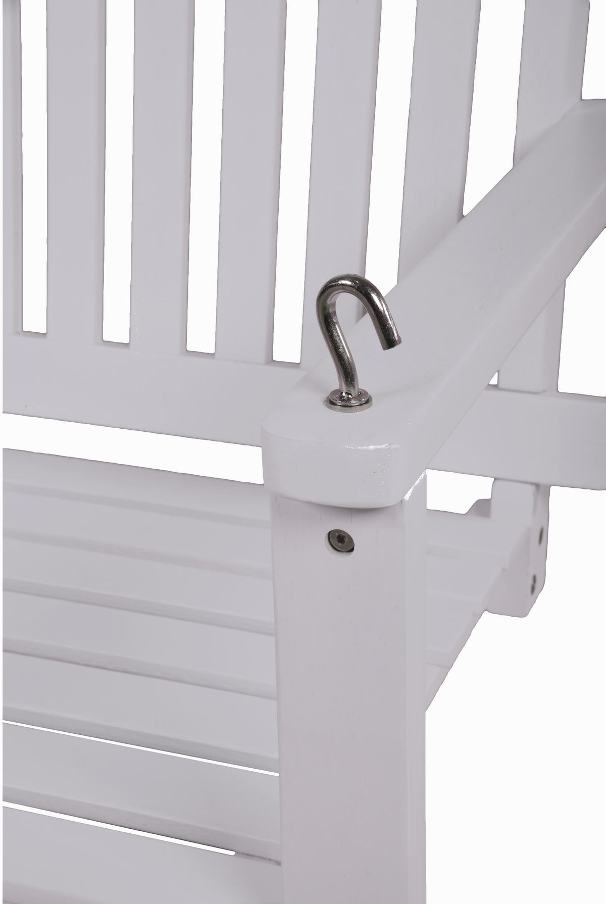 HÄNGEBANK 130/57/63 cm  - Eukalyptusholzfarben/Goldfarben, Basics, Holz/Metall (130/57/63cm) - Gardenson