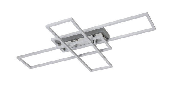 LED-DECKENLEUCHTE 82,5/55/8 cm - Chromfarben/Silberfarben, Basics, Kunststoff/Metall (82,5/55/8cm) - Novel