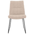 STUHL - Greige/Hellgrau, Design, Textil/Metall (50/90/68cm) - Valnatura
