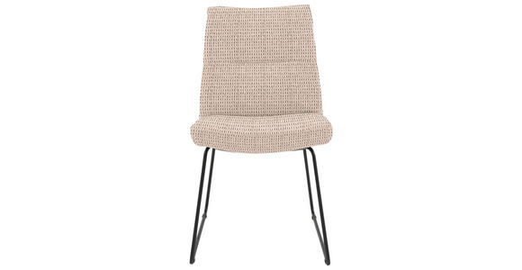 STUHL - Greige/Hellgrau, Design, Textil/Metall (50/90/68cm) - Valnatura