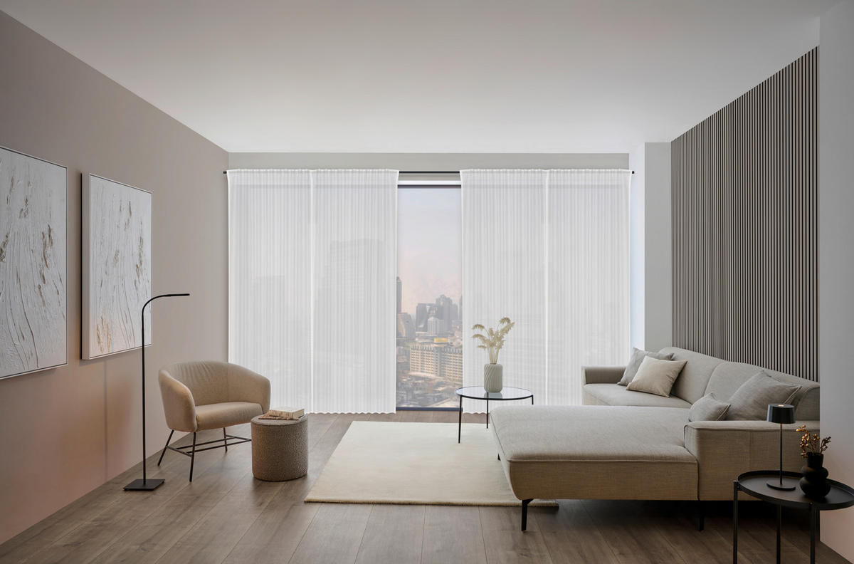 FERTIGSTORE  transparent   140/260 cm  - Weiß, Basics, Textil (140/260cm) - Dieter Knoll