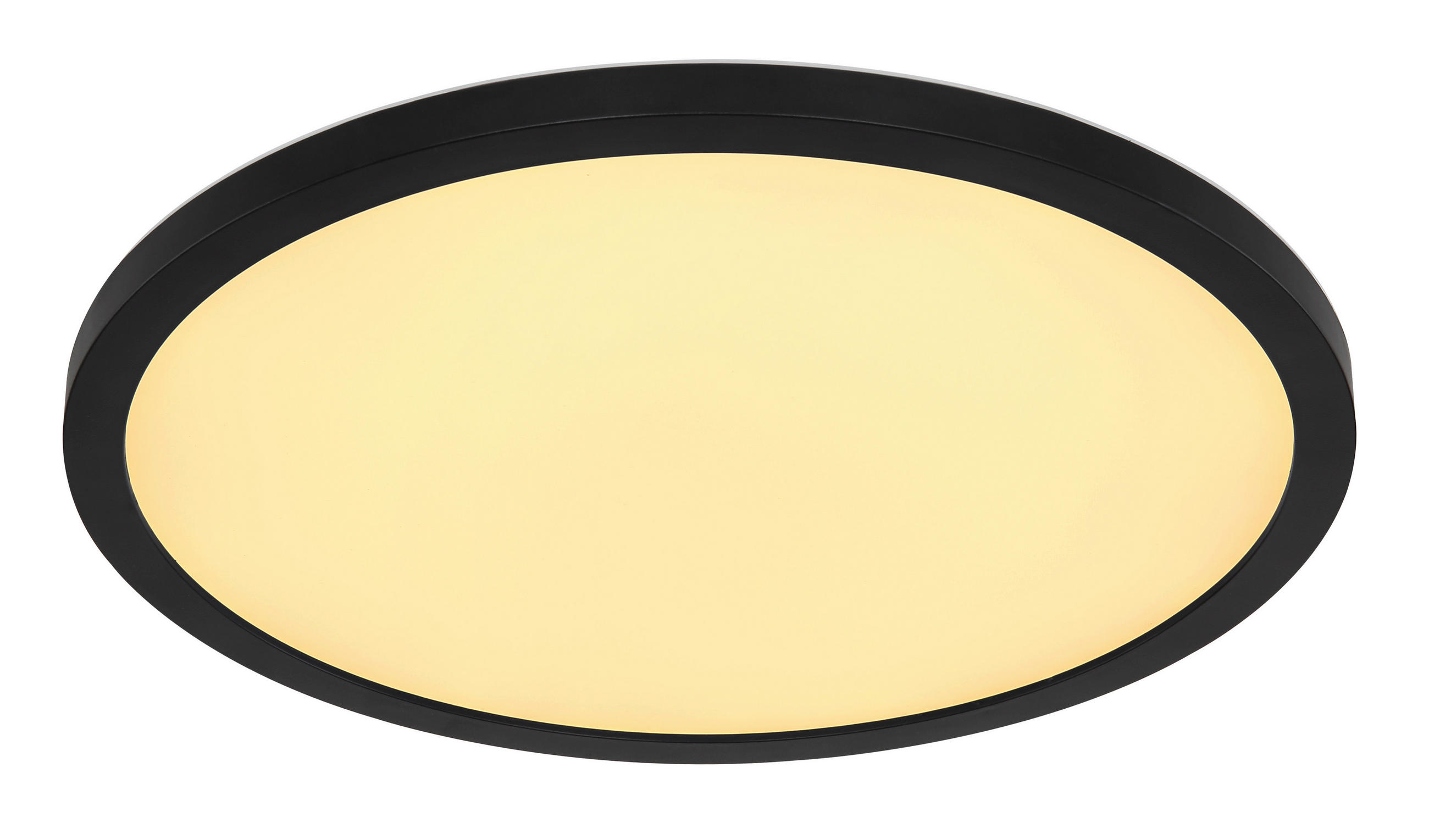 Globo Led-Badezimmer-Deckenleuchte Sapana Weiß, Schwarz, Opal 29.4x2.5x29.4 cm