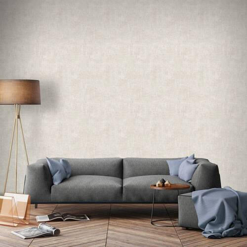 NON WOVEN-TAPET 53/1005 cm  - beige, Basics, papper/plast (53/1005cm)