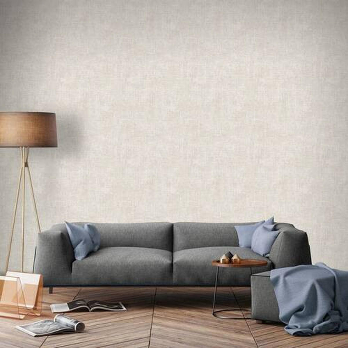 NON WOVEN-TAPET 53/1005 cm  - beige, Basics, papper/plast (53/1005cm)