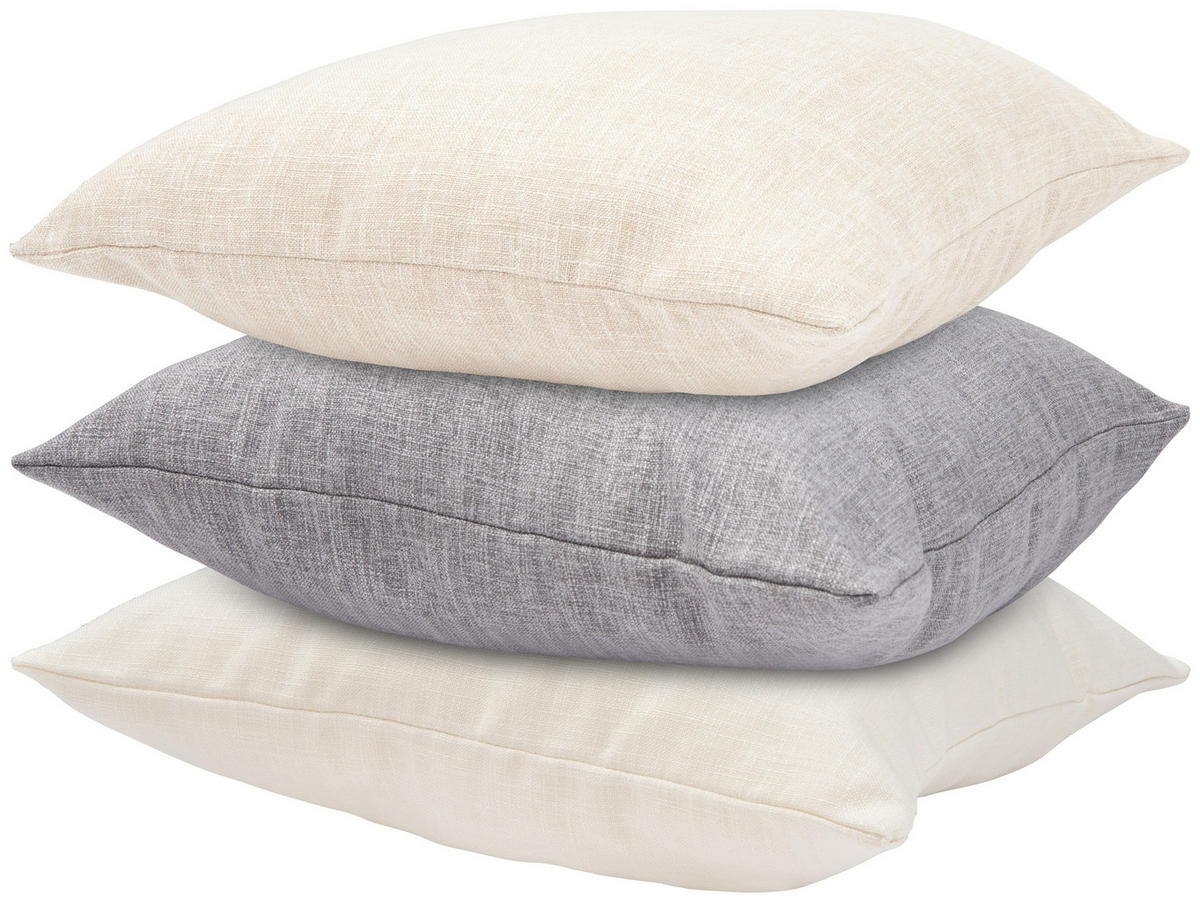 KISSENBEZUG 50/50 cm  - Weiss, Basics, Textil (50/50cm) - Novel