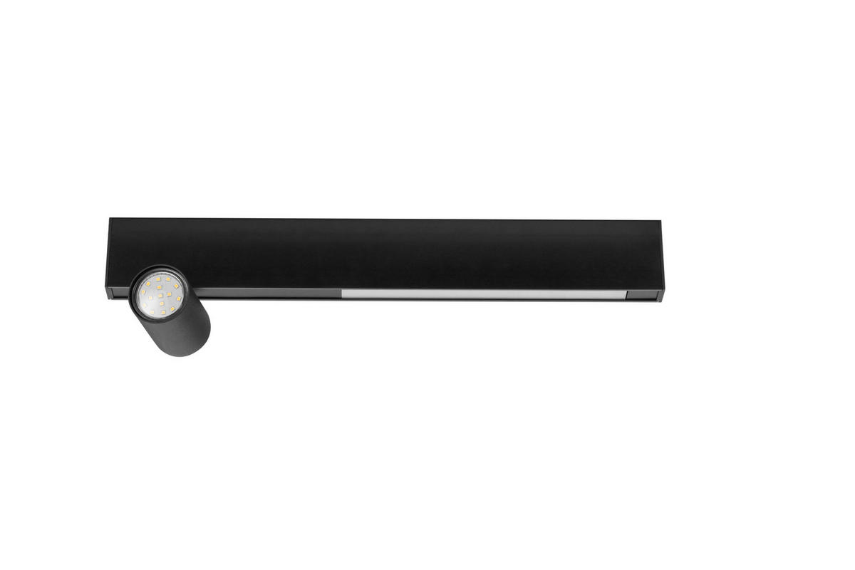 LED-STRAHLER Denebola 50/6/18 cm   - Schwarz, Design, Kunststoff/Metall (50/6/18cm) - Novel