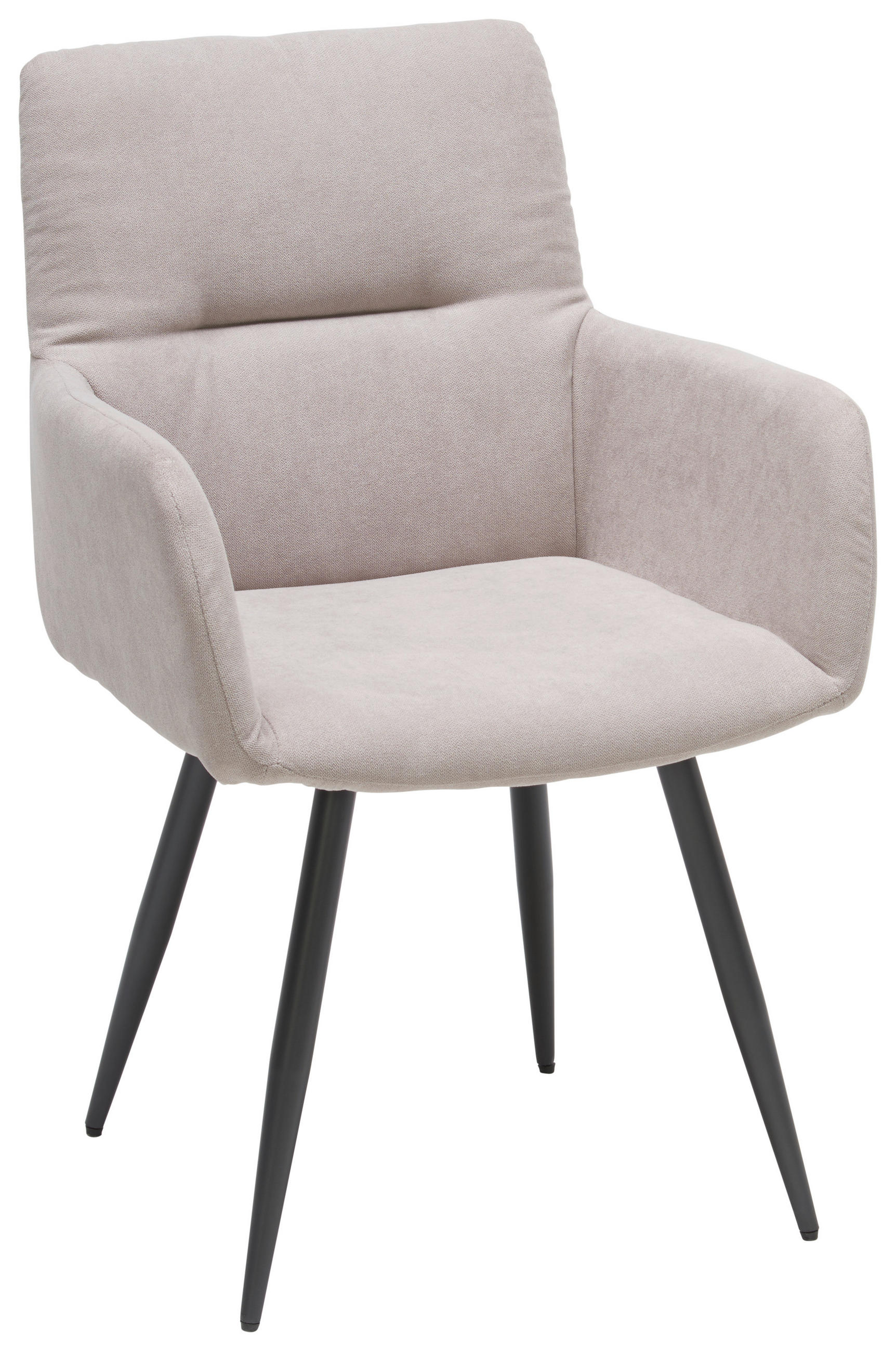 ŽIDLE S PODRUČKAMI, tkaná látka, antracitová, světle šedá - světle šedá/antracitová, Konvenční, kov/textil (57/88/62cm) - Hom`in