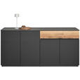 SIDEBOARD  in 180/85/42 cm  - Anthrazit, KONVENTIONELL, Holzwerkstoff (180/85/42cm) - Carryhome