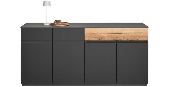 SIDEBOARD  in 180/85/42 cm  - Anthrazit, KONVENTIONELL, Holzwerkstoff (180/85/42cm) - Carryhome