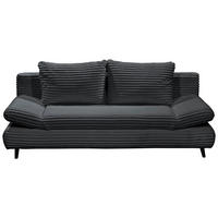 SCHLAFSOFA in Cord Schwarz  - Schwarz, Konventionell, Holz/Textil (212/88/101cm) - MID.YOU