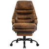 CHEFSESSEL  in Mikrofaser Braun, Schwarz  - Schwarz/Braun, MODERN, Kunststoff/Textil (64/114-122/72cm) - MID.YOU
