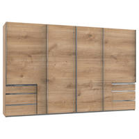 SKRIŇA S POS. DVER. – HOR.VED, farba duba, 350,00/216,00/65,00 cm - farba duba/chrómová, Basics, kov/kompozitné drevo (350,00/216,00/65,00cm) - MID.YOU