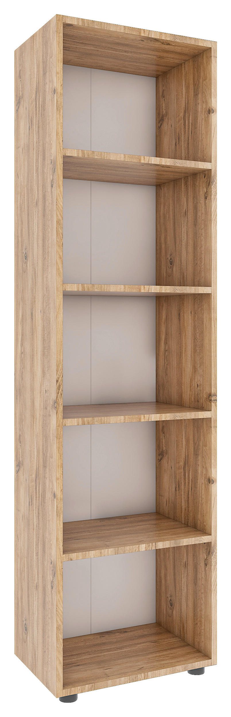 HYLLA i 49/178/32 cm honungsek  - honungsek/svart, Modern, trämaterial/plast (49/178/32cm) - MID.YOU