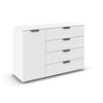KOMMODE  in 120/81/42 cm  - Dunkelgrau/Weiß, Design, Holzwerkstoff/Metall (120/81/42cm) - Carryhome
