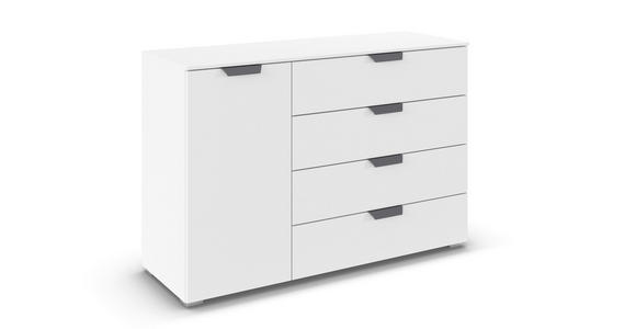 KOMMODE  in 120/81/42 cm  - Dunkelgrau/Weiß, Design, Holzwerkstoff/Metall (120/81/42cm) - Carryhome