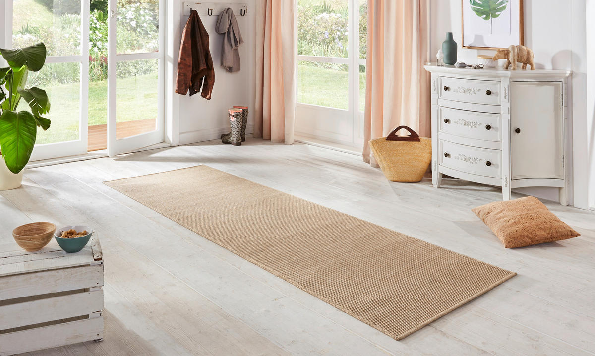 LÄUFER 80/450 cm Nature  - Beige, Design, Kunststoff (80/450cm)