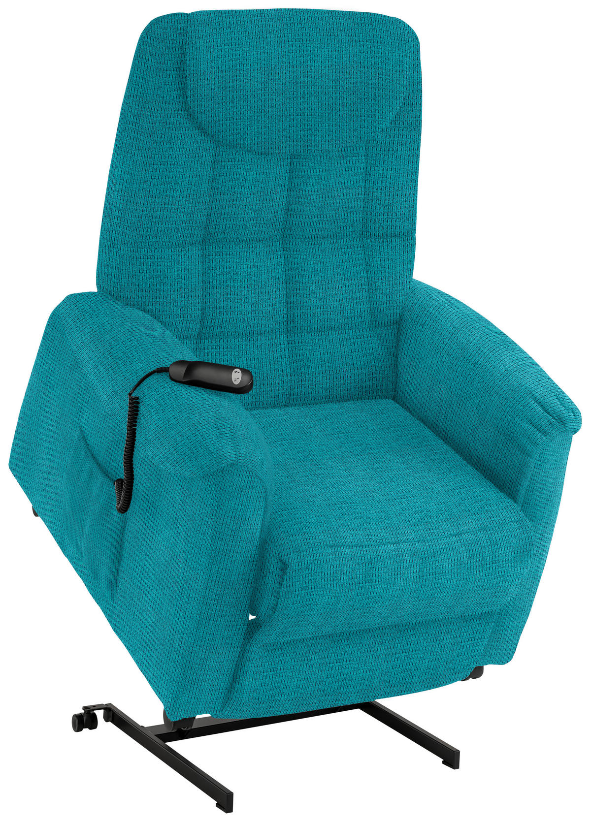 FERNSEHSESSEL in Mikrofaser Türkis  - Türkis/Schwarz, Konventionell, Kunststoff/Textil (83/113/92cm) - Xora