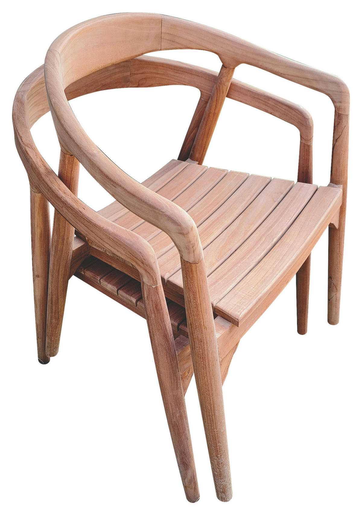 GARTENSTUHL Teakholz Teakfarben  - Teakfarben, MODERN, Holz (57l) - Ambia Garden