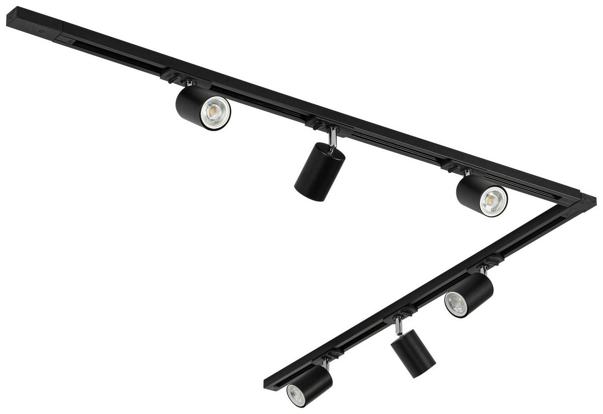 DECKENLEUCHTE 110/104/14 cm   - Schwarz, Trend, Kunststoff/Metall (110/104/14cm) - Novel