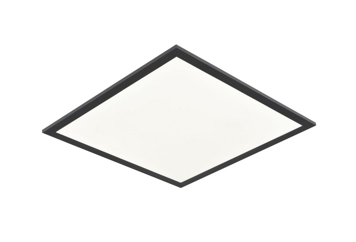 LED PANEL, 45/45/4,5 cm - bílá/černá, Basics, kov/plast (45/45/4,5cm) - Novel