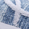 KISSENHÜLLE LOVE 45/45 cm  - Blau/Creme, Textil (45/45cm) - Novel