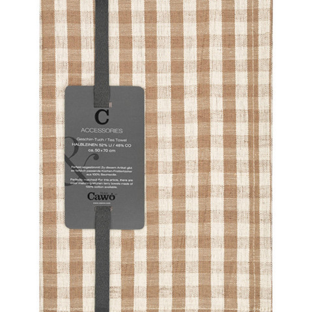 GESCHIRRTUCH Naturfarben, Beige  - Beige/Naturfarben, Basics, Textil (50/70cm) - Cawoe