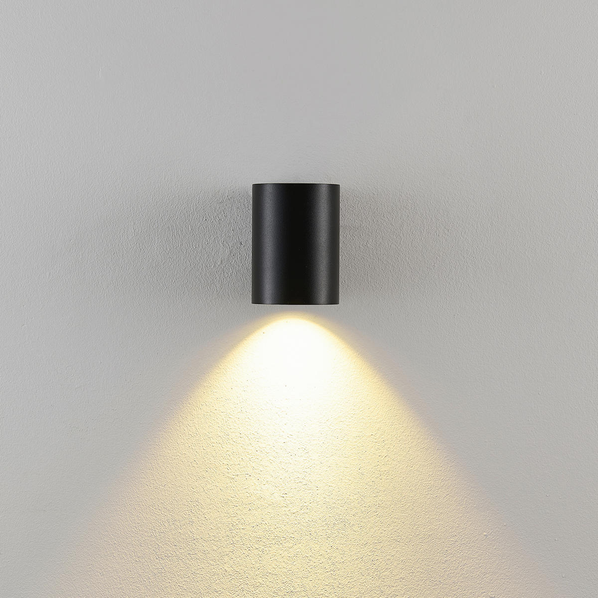 AUSSENWANDLEUCHTE - Schwarz, Design, Metall (8/8/11cm)