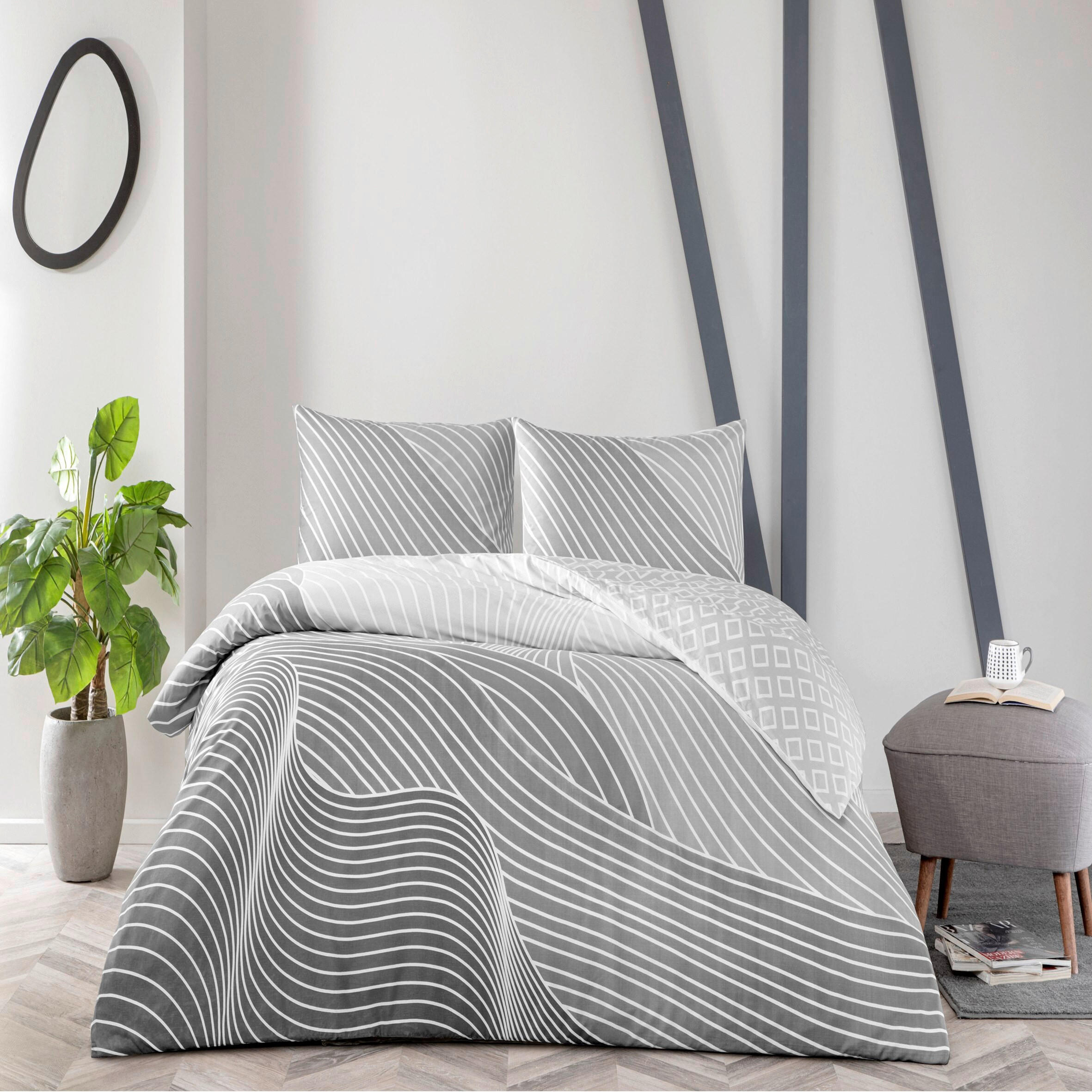 LENJERIE DE PAT 240/260 cm  - gri deschis, Basics, textil (240/260cm)