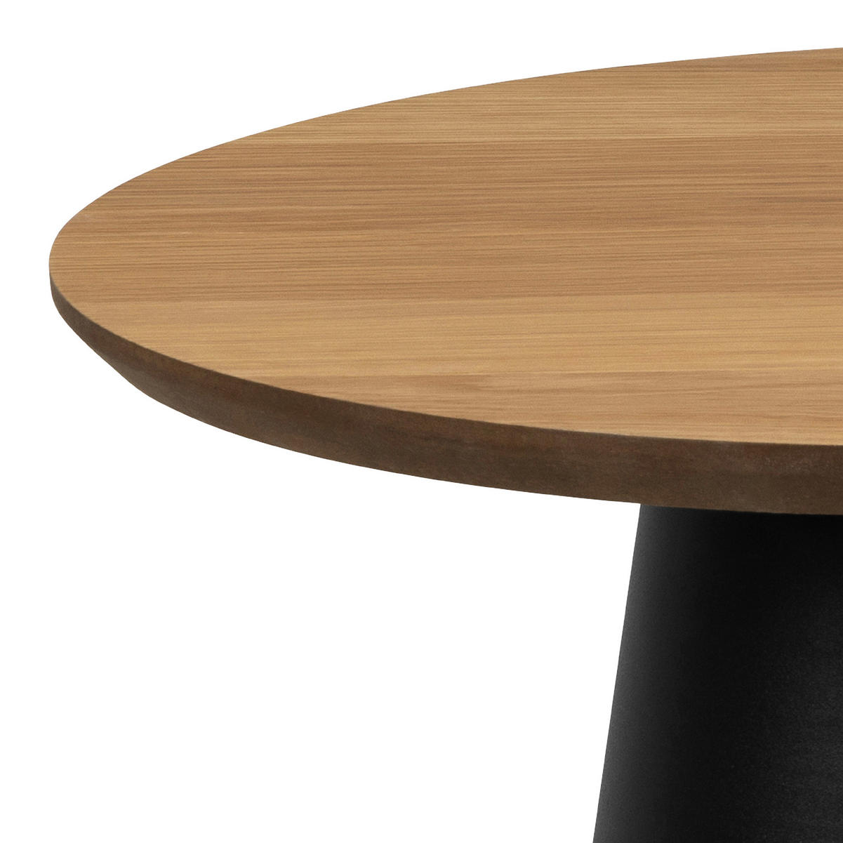 KONFERENČNÍ STOLEK, přírodní barvy, dřevo, kov, 45/48 cm - černá/přírodní barvy, Design, kov/dřevo (45/48cm) - MID.YOU
