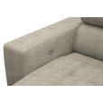 ECKSOFA in Chenille Beige  - Chromfarben/Beige, Design, Textil (301/207cm) - Xora