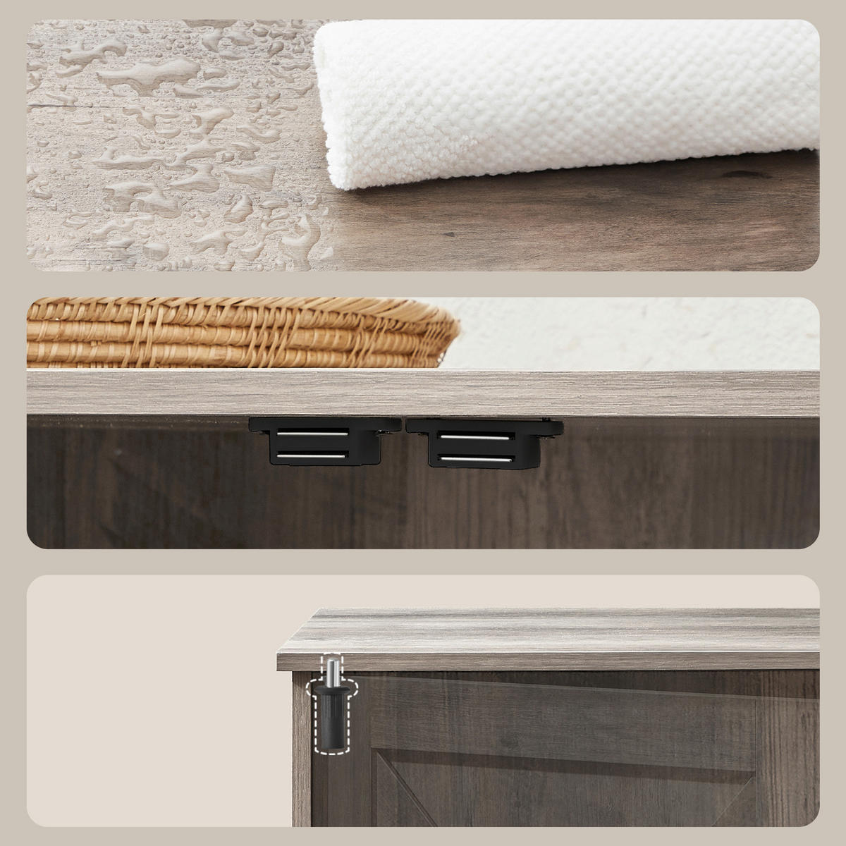 KATZENTOILETTE - Greige, Trend, Holzwerkstoff (80/50/53cm) - Boxxx