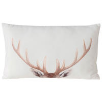 Zierkissen Aspen  50/30 cm   - Weiss/Braun, Romantik / Landhaus, Textil (50/30cm)